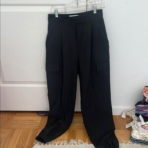 The Frankie Shop Black Cargo Pant Trouser